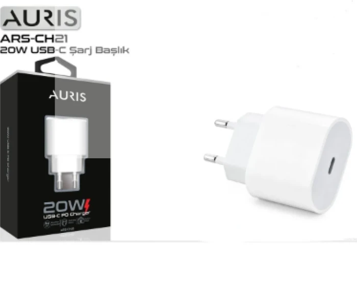 Auris CH21 Usb-C Sarj Başlık 20W - Hızlı Şarj Adaptörü