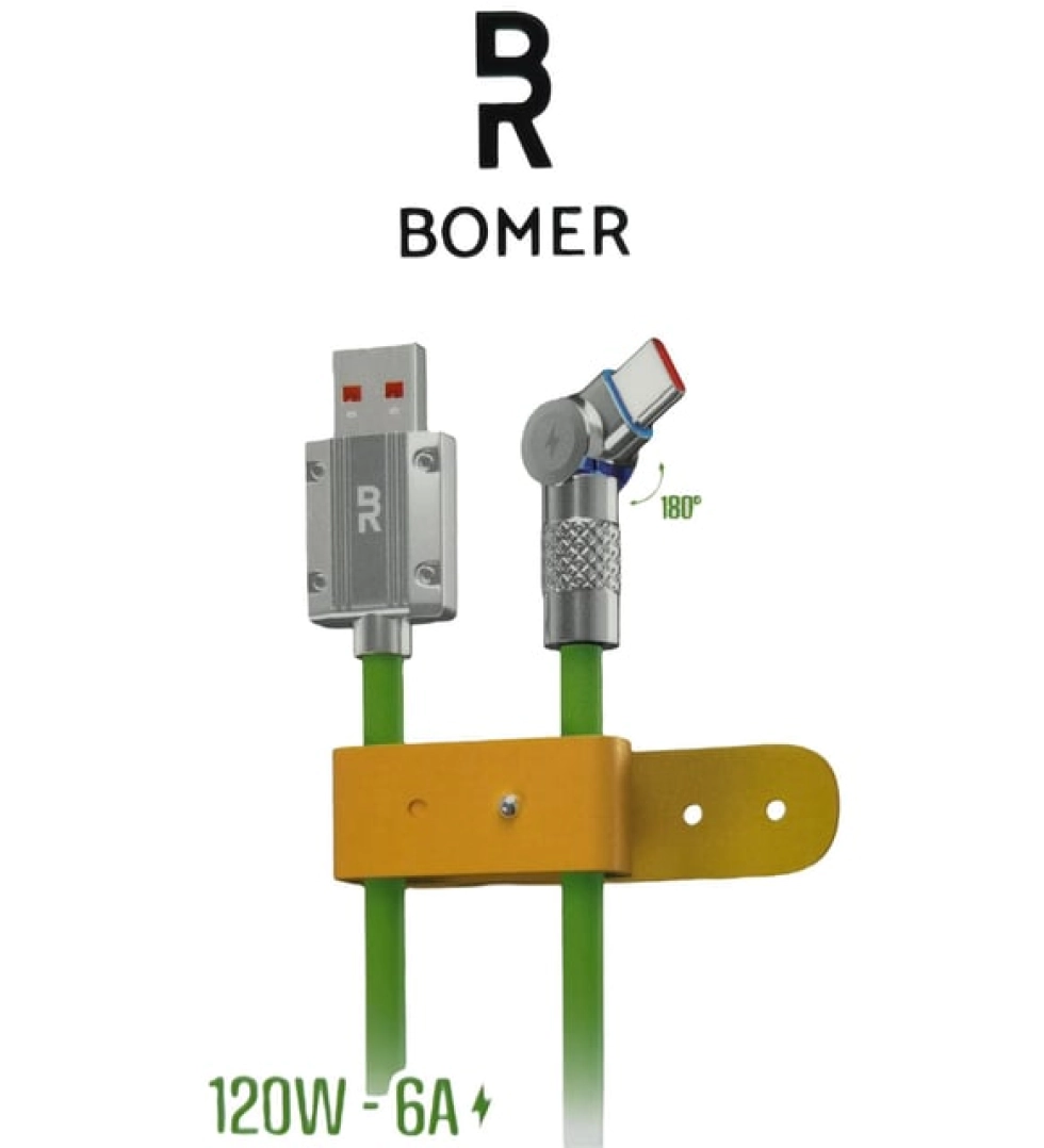 #114 - BMR 120W USB Typce Döner Başlıklı Kablo